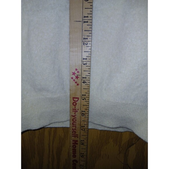 Cashmere By Pringle Sweater Made In Scotland Womens Size 36/92 Fits 28×16 Yellow - Picture 6 of 14